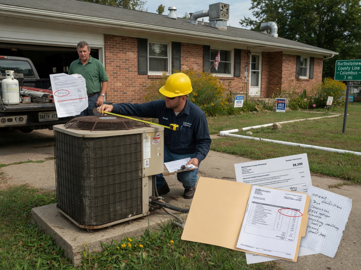 What Influences AC Replacement Costs in Bartholomew County