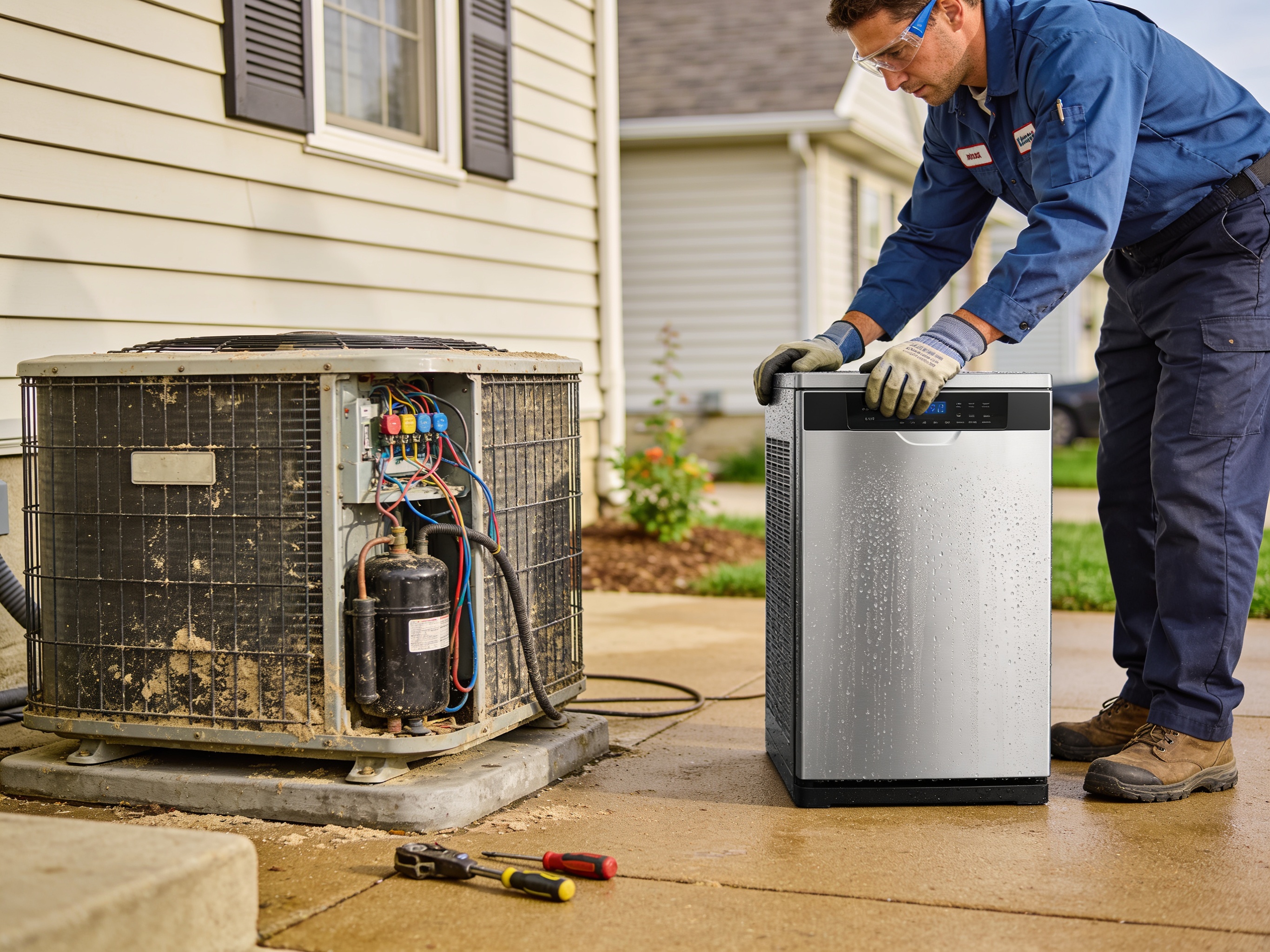 Old Air Conditioner Replacement in Columbus, IN